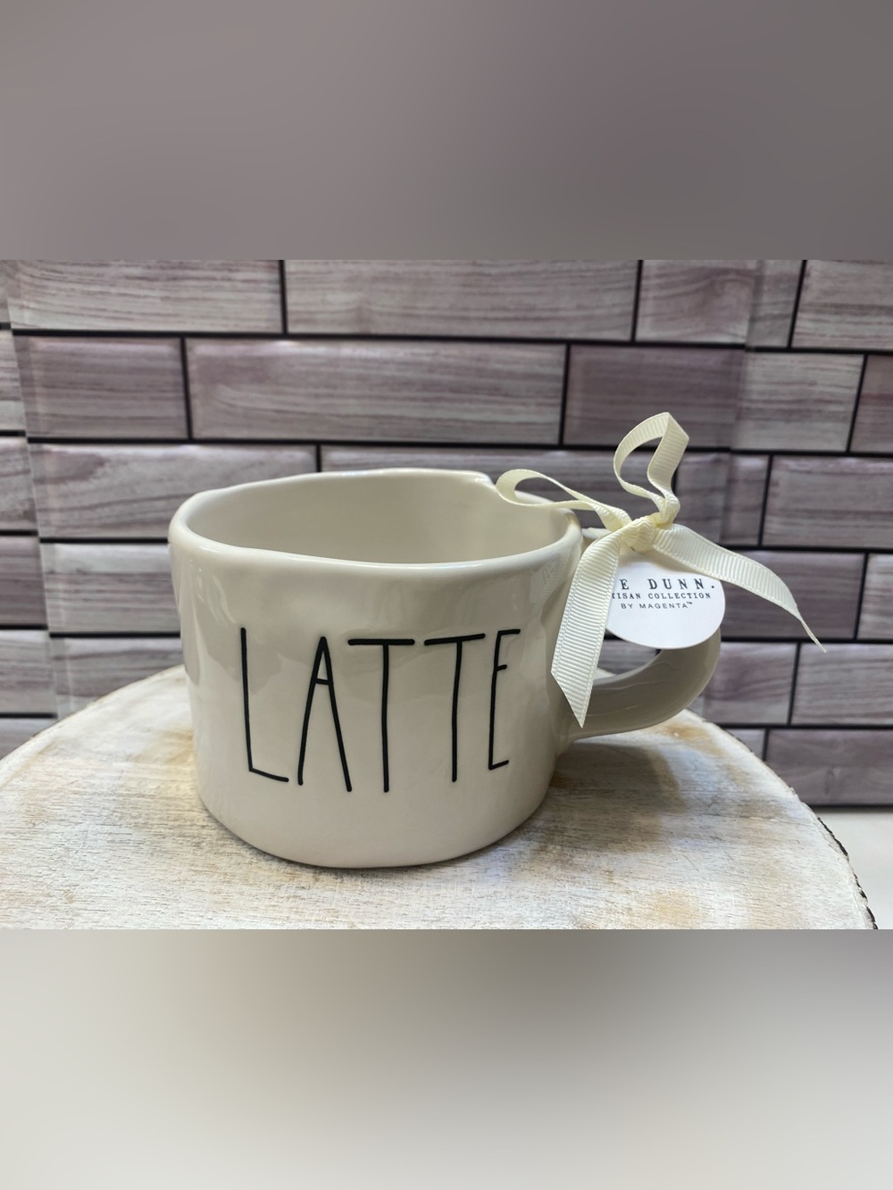 Rae Dunn❤️ “LATTE ” Ceramic mug New with Tag